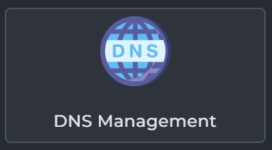 DNS Management tile in the Green Trail Hosting Service Console